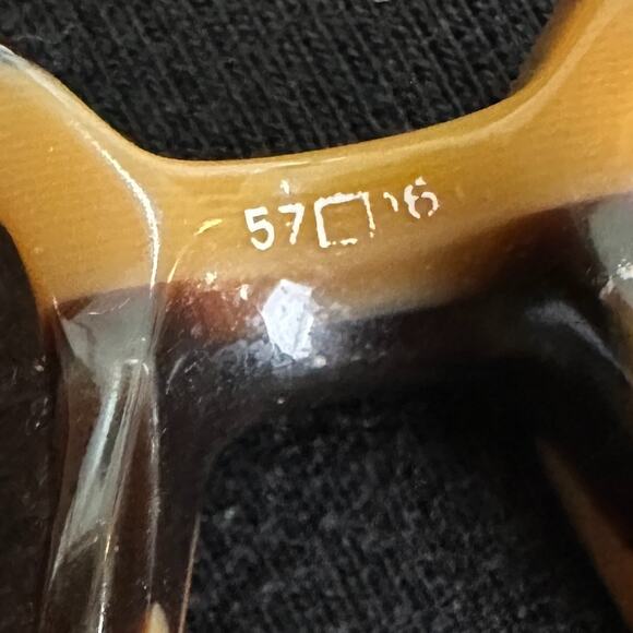 Brighton Handmade Spanish Lace Tortoise Rectangle Sunglasses Ombre Gradient - Picture 7 of 7